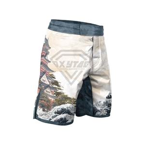 Shorts de MMA pour hommes sur mesure, entraînement, fitness, combat, MMA, Muay Thai, kickboxing, avec design imprimé par sublimation - Product Image 3