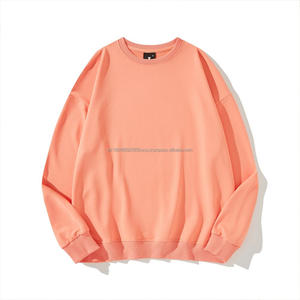 เสื้อสเวตเตอร์คอกลมสำหรับผู้ชายโอเวอร์ไซซ์ไหล่ตกผ้าถักซับในฤดูใบไม้ร่วง - Product Image 3