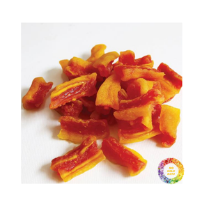 Rodajas de papaya secas masticables dulces con rico sabor tropical, perfectas para refrigerios diarios o para agregar a mezclas de yogur y cereales - Product Image 1