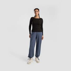Pantalon de survêtement d'été VolumeFit 100% Coton Taille Haute Brodé Style Ample Taille XL Couleur Doux Confortable Motif Marin - Product Image 4