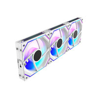 Kit de Ventiladores para PC WalkingPad K12 Building Block - Espejo Infinito ARGB Triple Set RGB Sync con Rodamientos Fluidos para Refrigeración de Caja de Ordenador