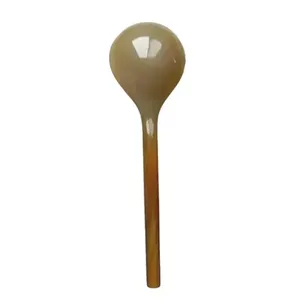 H.M.A Artesanía Artesanal Cuerno de búfalo Cuchara mezcladora para cocinar y hornear - Product Image 4