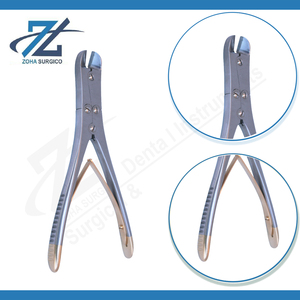 Cortador Lateral Manual con Mangos Dorados y Borde de Carburo de Tungsteno de Alta Calidad para Cortar Alambres de Kirschner de 1.5mm y 170mm de Largo - Product Image 3