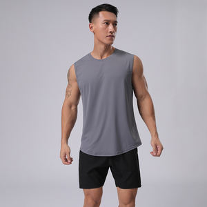 เสื้อกล้ามออกกำลังกายสำหรับผู้ชายเสื้อกล้ามระบายอากาศได้ดีเสื้อเล่นกีฬากล้ามเนื้อแขนกุดเสื้อกล้ามใส่ออกกำลังกายวิ่งโลโก้ได้ตามต้องการ - Product Image 1