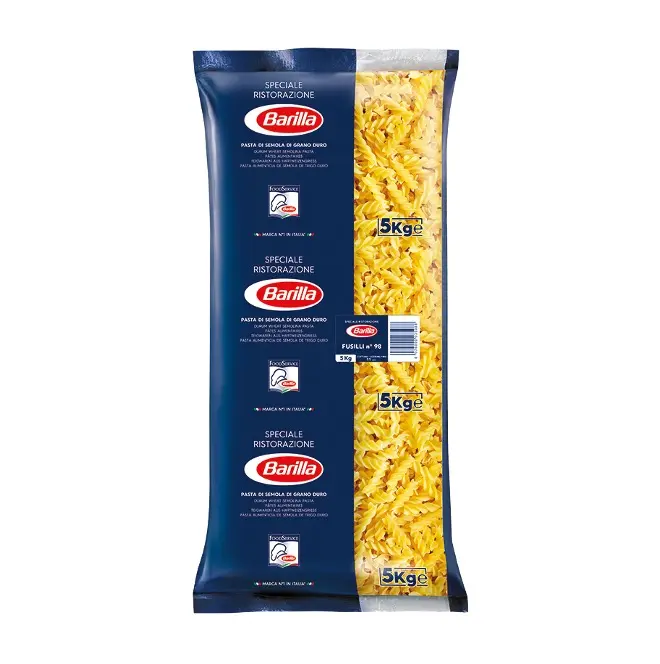 Высокое качество 100% Пшеница дурум чистый свежий Barilla Фузилли паста 5 кг X 3 сверху, которые перечислены в итальянском стиле сделано в Китае по оптовой цене