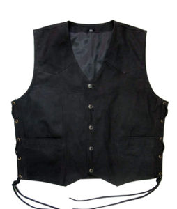 promotionCustom Design Professional Comfortable Fabric Men Outdoor Wear Leather Vest Motorbike Winter Sleeveless Vests - Product Image 1