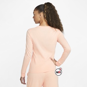 Chemise thermique à manches longues en coton de qualité supérieure Chemises thermiques chaudes pour femme T-shirt décontracté à col rond coupe ajustée - Product Image 4