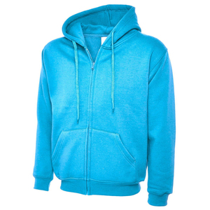 Sweat à capuche durable et décontracté pour hommes, fermeture éclair coupe-vent en polyester et coton à carreaux personnalisables pour l'automne - Product Image 4