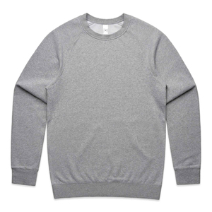 เสื้อสเวตเตอร์คอกลมของผู้ชายผ้าฝ้าย100% 330กรัมทรงโอเวอร์ไซส์ XL มีโลโก้ด้านหน้ากันลมและลายพื้น - Product Image 5