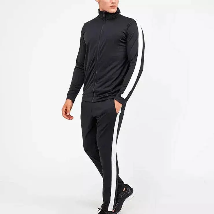 Wholesale Men's Tracksuit Training Gym Fitness Sports Sweat Track Jacket and Sweatpants Set Custom Jogger Hoodies Sweatsuit