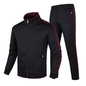 <b>Men's</b> Winter <b>Fleece</b> Hoodie <b>Jogger</b> Set with Zipper Tracksuit Solid Color Custom Logo DTF DTG Screen Digital Printing Sublimation - Product Image 5