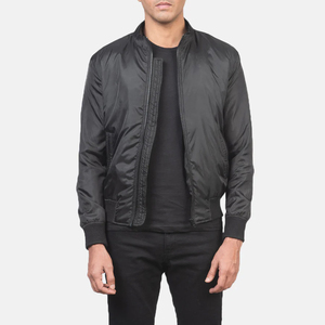 Blouson bombardier noir Ramon Vêtements d'extérieur en polyester résistant à l'eau avec bordure en daim et doublure en viscose - Product Image 6