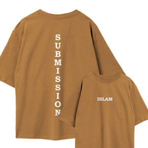 เสื้อยืดโอเวอร์ไซส์ทรงหลวมไหล่ตก ผ้าฝ้าย 100% (อิสลาม) น้ำหนัก 280 กรัม ผ้าเจอร์ซีย์ พิมพ์ลายโลโก้ ดีไซน์แบบมีลวดลาย - Product Image 3