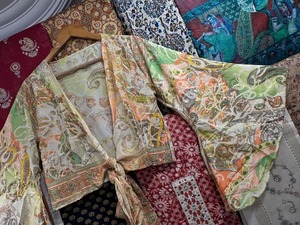 Top envolvente de seda con manga de campana de los años 70, Top con lazo de manga de campana de 3 vías, blusa Bohemia, top de Festival hippie, Top con lazo envolvente de seda, - Product Image 6