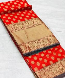 Meilleur prix Saree pour une valeur imbattable Regal Sana Silk Party Wear Saree avec des ornements de diamants et de perles kurta - Product Image 6