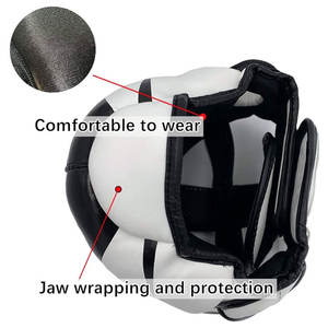 หมวกชกมวยหมวกกันน็อคแบบปิดเต็มศีรษะอุปกรณ์ซ้อมมวย - Product Image 3