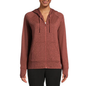 Nueva Sudadera con Cremallera para Mujer, Color Blanco, 100% Algodón, Transpirable, Cuello Alto Corto, Hombros Caídos - Product Image 2