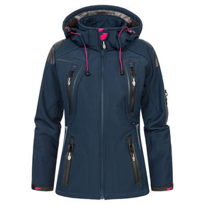 Comfortable Breathable Zipper Hooded Durable Softshell Jacket For Women Wholesale Lightweight Stand Collar Winterwear Jacket - Product Image 6