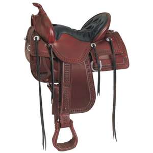 Selle de course personnalisée OEM en cuir véritable, selle anglaise durable, absorbant la transpiration, en bois, durable, confortable, BS International - Product Image 4