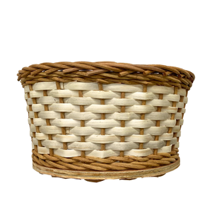 PANIER DE RANGEMENT À PAIN EN ROTIN DE Bambou multifonctionnel avec base en bois massif Réglages de table rustiques, rangement du pain - Product Image 1