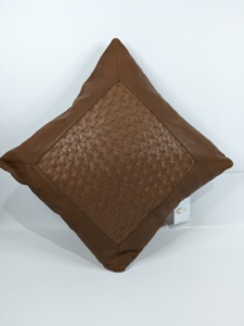 Decorative Genuine Leather <b>Throw</b> Pillow <b>Covers</b> Outdoor Pillow Case Cushion <b>Covers</b> Home Decor 2024 New Handmade Casual Embroidery - Product Image 2