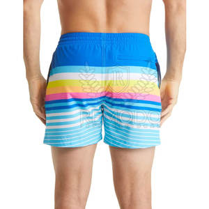 Pantalones cortos de cintura elástica Algodón Poliéster Hecho Pantalones cortos de playa Logotipo personalizado Uso de verano Pantalones cortos de playa - Product Image 2