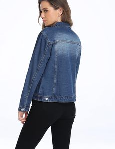 Premium Quality Customized Women's Formal <b>Denim</b> Jackets 100% Cotton Breathable Waterproof Windproof Vintage for Autumn Winter - Product Image 4