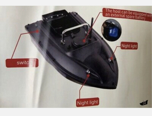 Nuevo Barco de cebo de pesca RC con control inalámbrico de una sola mano con 2 motores vendedor del Reino Unido - Product Image 4