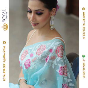 Nouvelle collection de saree en soie organza douce de belle conception au tarif de gros par Royal Export Surat - Product Image 6