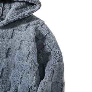 Sudadera con Capucha Unisex Casual de Terciopelo Tejido, Sudadera de Invierno de Alta Calidad, ODM, Logotipo Personalizado Impreso en la Parte Delantera, Ropa Urbana, Talla XS - Product Image 2