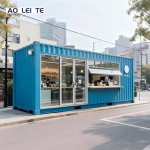 El color y el estilo de la casa de contenedores modulares se pueden personalizar para su uso en cafeterías o tiendas de <span class=keywords><strong>ropa</strong></span> - Product Image 1