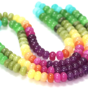 Cuentas de Cuarzo Multicolores: Piedras Preciosas Redondas Lisas de 7-8 mm, Calidad AAA - Product Image 2