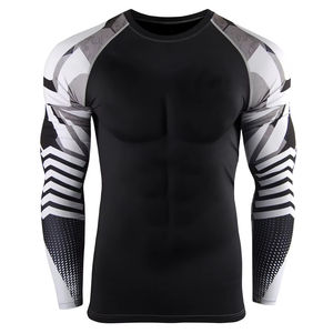 Rashguards personnalisés de haute qualité imprimés numériquement pour hommes Rashguards personnalisés imprimés par sublimation - Product Image 2