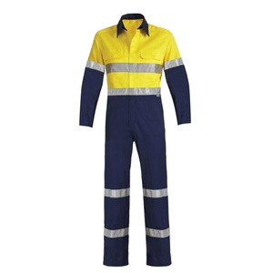 <b>Men's</b> Customized Logo Cotton Work <b>Overall</b> Uniforms Hi Vis Waterproof Flame-Retardant Anti-Static Work Safety Clothing - Product Image 2
