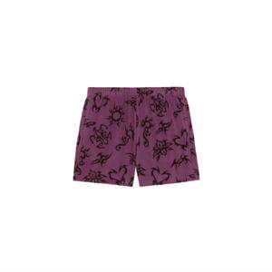 Short violet imprimé-Short confortable et accrocheur avec des motifs graphiques uniques, idéal pour le style de rue et le port quotidien - Product Image 3