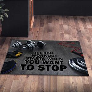 Tapis imprimé au design vibrant : Gym, Sports, Bureau, Cadeau, Tapis doux non tissé - Product Image 5