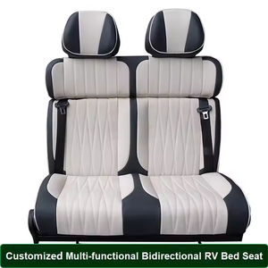 Siège arrière <span class=keywords><strong>rabattable</strong></span> pour fourgonnette deux places, banquette double passager avec ceinture de sécurité indépendante pour camping-car, VR, MPV, réaménagement intérieur - Product Image 4
