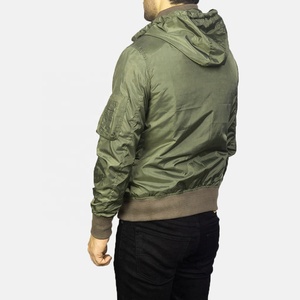 Chaqueta Bomber de Satén Personalizada para Hombre, Invierno, Cuello Alto, Impermeable, Alta Calidad, Venta al por Mayor - Product Image 6