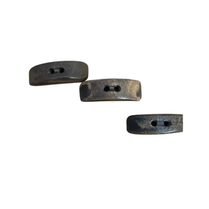 Boutons à bascule en corne 2 trous Manteau Duffle Bouton à bascule Boutons en corne ovales par l'artisanat en croissant - Product Image 6