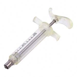 Jeringa de alimentación de pájaros de acero de plástico Veterinario de la mejor calidad, cuerpo de plástico, jeringa de plástico veterinaria transparente, Lisa - Product Image 1