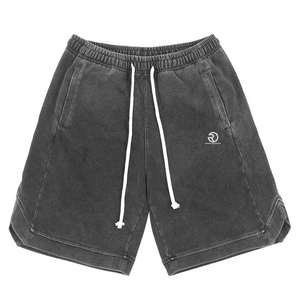 Vente en gros de vêtements d'été nouveau design hommes ensembles jumeaux à manches courtes t-shirt short ensemble double hommes de haute qualité pour hommes délavé à l'acide - Product Image 6