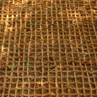 Geotextil de fibra de coco duradero: alfombrilla de control de erosión de fibra de coco ecológica para paisajismo, construcción de carreteras, estabilización del suelo