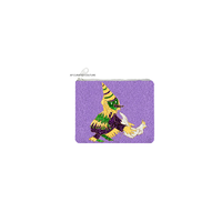 Porte-monnaie zippé fantaisie en forme de tuiles de Mahjong Mardi Gras, brodé à la main de perles de rocaille, durable, multi-usage, petit et tendance