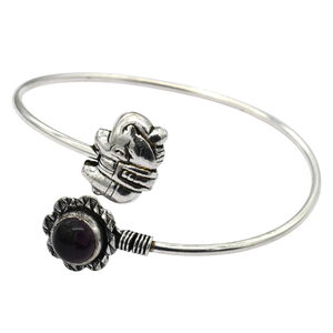Vente en gros de lot de pierres précieuses naturelles en onyx noir bracelets faits à la main pour femmes assortis bracelets en cristal plaqué argent bijoux pour femmes - Product Image 3