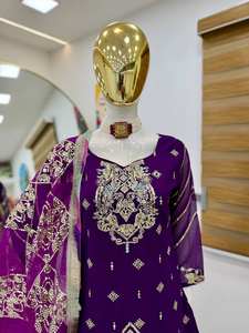 Conjunto de Top, Pantalón Palazzo y Dupatta para Niñas, Diseño Nuevo de Tennecy, Listo para Usar, Sin Arrugas, Secado Rápido - Product Image 5