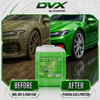 Divortex DVX Alpha Foam Shampooing Auto Concentré Polissant pH Neutre Parfum Pomme Verte 4 L Dilution 1:128 Entretien Automobile Plastique
