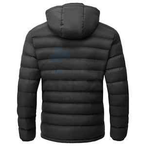 Veste matelassée légère personnalisée pour hommes Manteau matelassé résistant à l'eau avec capuche détachable Voyage Randonnée Ski Marque OEM - Product Image 2