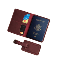 Dompet Kartu & Paspor Kulit Asli Anti-RFID, Dompet Perjalanan Trendy, Produsen Grosir