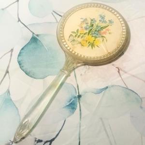 Espejo de Mano de Resina con Acabado Liso y Brillante, Perfecto para Uso Diario, Maquillaje o Fines Decorativos, Agrega un Toque Elegante - Product Image 1