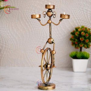 Artisan Touch Vintage Home Decor Metal Votive Tea <b>Light</b> Candle Holders Unique Candle Jar with Decorative Brass Antique <b>Shade</b> - Product Image 6